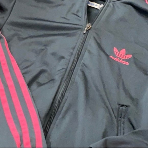 💫ADIDAS Women’s Gray/Pink Track Jacket - Picture 3 of 8